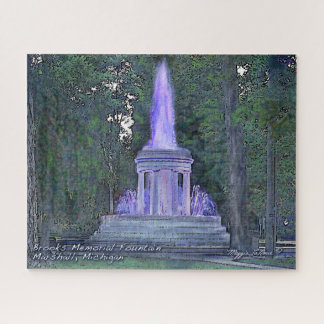Brooks Memorial Fountain, Marshall Jigzaag Puzzle Legpuzzel