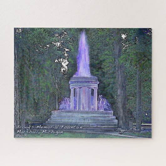 Brooks Memorial Fountain, Marshall Jigzaag Puzzle Legpuzzel (Horizontaal)