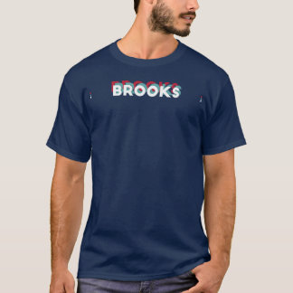 Brooks Naam Grappige Naam Brooks 80s thema T-shirt