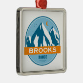 Brooks Range Alaska Metalen Ornament (Rechts)