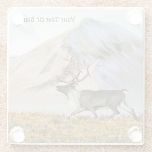 Brooks Range Cariou Glazen Onderzetter (Achterkant)