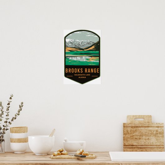 Brooks Range Galbraith Lake Poster (Keuken)