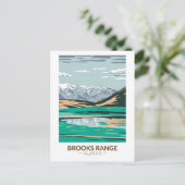 Brooks Range Mountains Alaska Vintage Briefkaart (Staand voorkant)