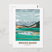 Brooks Range Mountains Alaska Vintage Briefkaart (Voorkant / Achterkant)