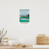 Brooks Range Mountains Alaska Vintage Poster (Keuken)