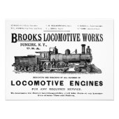 Brooks Steam Locomotive Works 1890 Kodak Foto Afdruk (Voorkant)