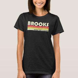 Brooks Surname Retro  80-90-jarige Reun T-shirt