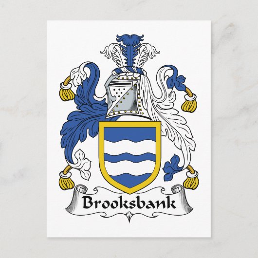 Brooksbank Family Crest Briefkaart (Voorkant)