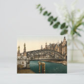 Brooksbrucke Bridge, Hamburg, Duitsland Briefkaart (Staand voorkant)