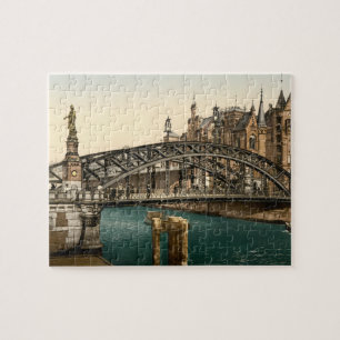 Brooksbrucke Bridge, Hamburg, Duitsland Legpuzzel