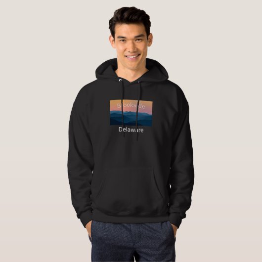 Brookside Delaware Mountain sunset hometown Hoodie (Voorkant volledig)