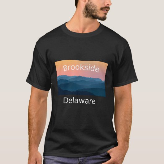 Brookside Delaware Mountain sunset hometown T-shirt (Voorkant)