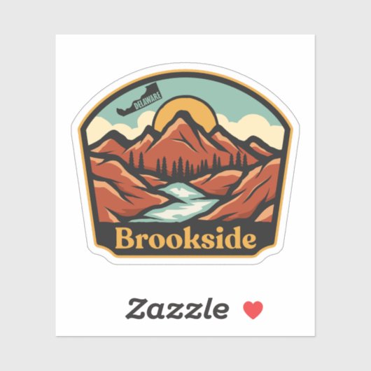 Brookside, Delaware Sticker (Vel)