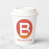 Brookstone B koffiebeker mok Papieren Bekers (Achterkant)