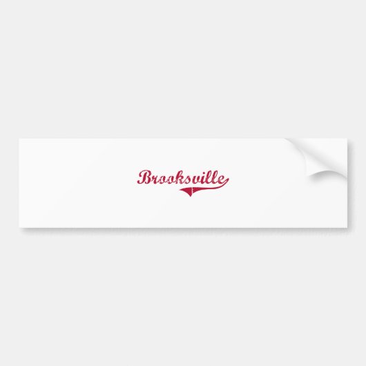 Brooksville Mississippi Classic Design Bumpersticker (Voorkant)