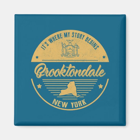 Brooktondale New York Its Where My Story Begins  Magneet (Voorkant)