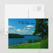 Brookville Lake, Franklin County Indiana Briefkaart (Voorkant / Achterkant)