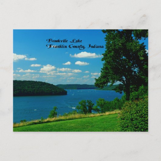 Brookville Lake, Franklin County Indiana Briefkaart (Voorkant)