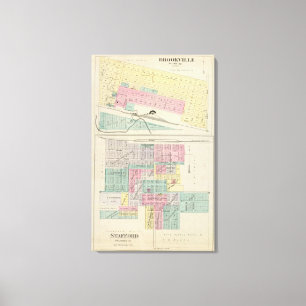 Brookville, Saline County, Stafford, Kansas Canvas Afdruk