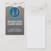 Broom Bottle Spray Logo | Schoonmaakdiensten | zee Visitekaartje (Voorkant / Achterkant)