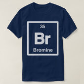 Broom - Br - Periodic Table of Elements - Scienc T-shirt (Design voorkant)