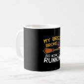 Broom Broke Witch Running Koffiemok (Voorkant links)