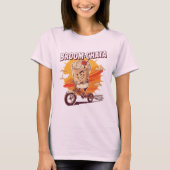 Broom-chata Funny Halloween Cocktail Pun T-shirt (Voorkant)