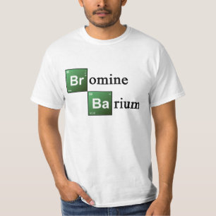 Broom en Barium Periodic Table Chemistry Elemen T-shirt