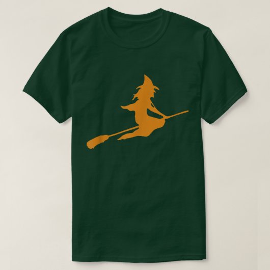 Broom Flying Halloween 907 T-shirt (Design voorkant)
