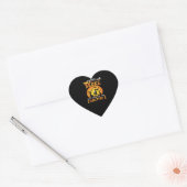 Broom gebroken dus nu quilten Halloween Hart Sticker (Envelop)