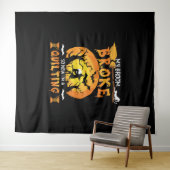 Broom gebroken dus nu quilten Halloween Wandkleed (In Situ (horizontaal))