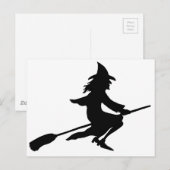 Broom heks briefkaart (Voorkant / Achterkant)