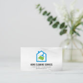 Broom House Logo | Reiniging Visitekaartje (Staand voorkant)