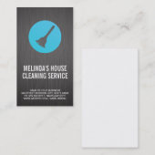 Broom Logo | Schoonmaakdiensten Visitekaartje (Voorkant / Achterkant)