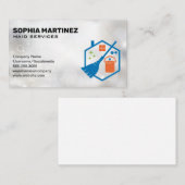 Broom Mop Bucked | Schoonmaakdiensten | schitterin Visitekaartje (Voorkant / Achterkant)