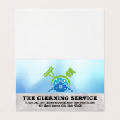 Broom Mop | Schoonmaakbenodigdheden Home Logo Visitekaartje (Buitenkant ongevouwen)