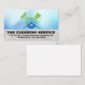 Broom Mop | Schoonmaakbenodigdheden Home Logo Visitekaartje (Voorkant / Achterkant)