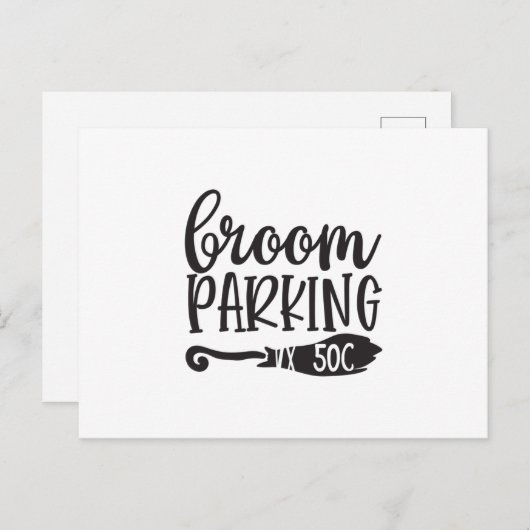 Broom parking 50c briefkaart (Voorkant / Achterkant)