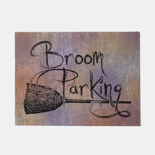 Broom Parking, Halloween Witch Sign, Herfst herfst Deurmat (Voorkant)