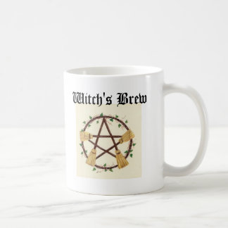 Broom pentagram Witch's Brew Koffiemok