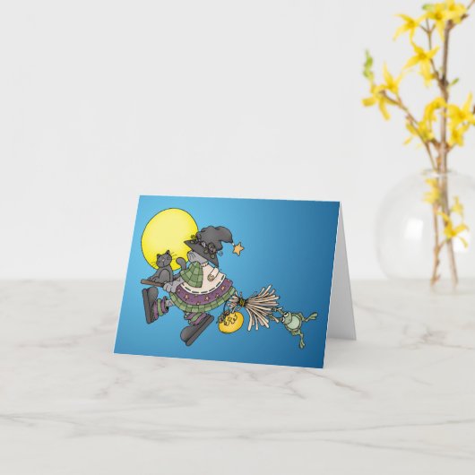 Broom Ride Kaart (Gele Bloem)