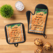 Broom Sage Abstract Filippijnen 4vs19 Ovenwant & Pannenlap Set (Top down)