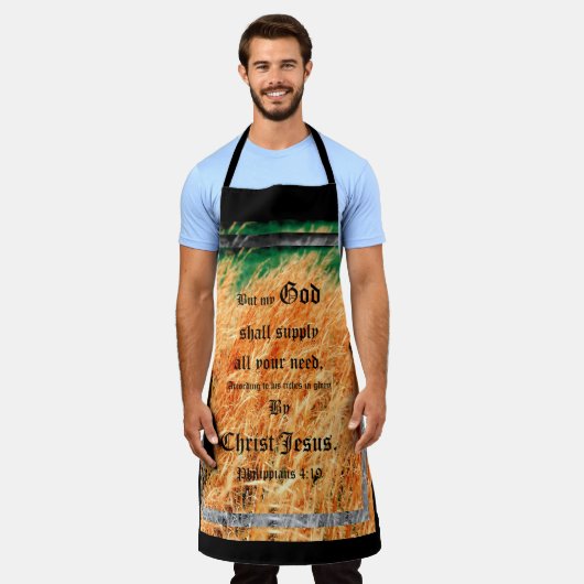 Broom Sage Abstract Filippijnen 4vs19 Schort (Gedragen)