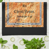 Broom Sage Abstract Filippijnen 4vs19 Theedoek (Gevouwen)