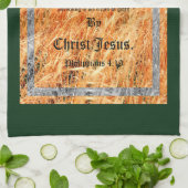 Broom Sage Abstract Filippijnen 4vs19 Theedoek (Gevouwen)