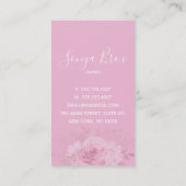 Broom schoonmaakservice Bloemen Waterverf Visitekaartje (Achterkant)