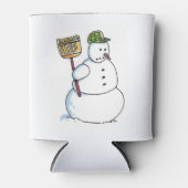 Broom Snowman can cooler (Voorkant)