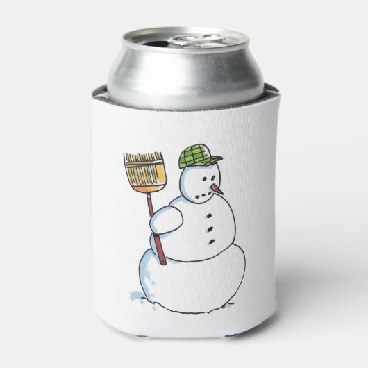 Broom Snowman koelbox Blikjeskoeler (Blikje Voorkant)