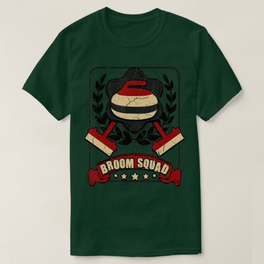 Broom Squad Curling Funny Curler Winter Sports T-shirt (Design voorkant)