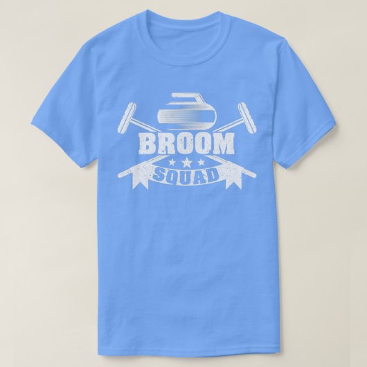 Broom Squad Curling Player Team Winter Ice Funny T-shirt (Design voorkant)